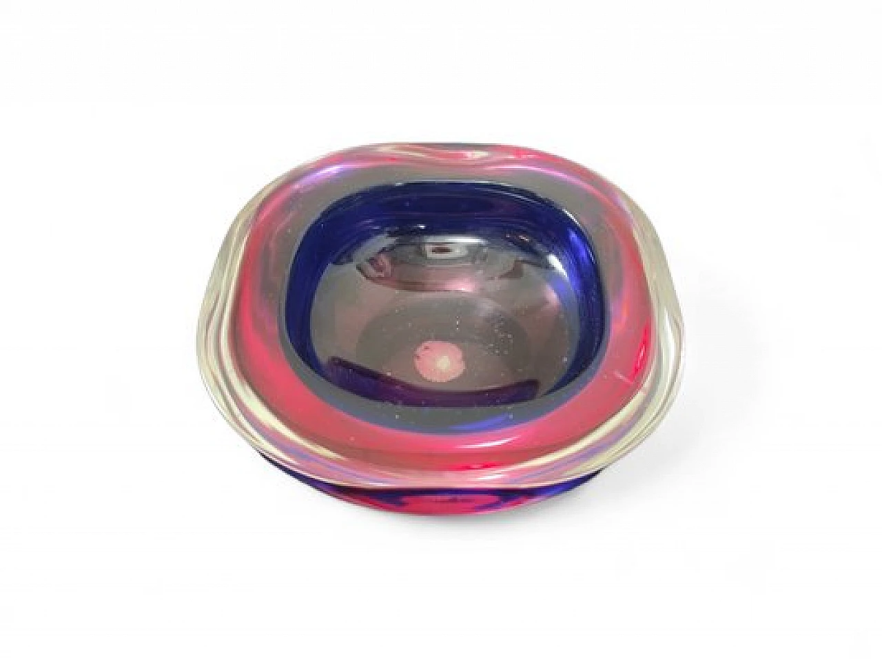 Pair of colored Murano glass ashtrays, 1970s 4