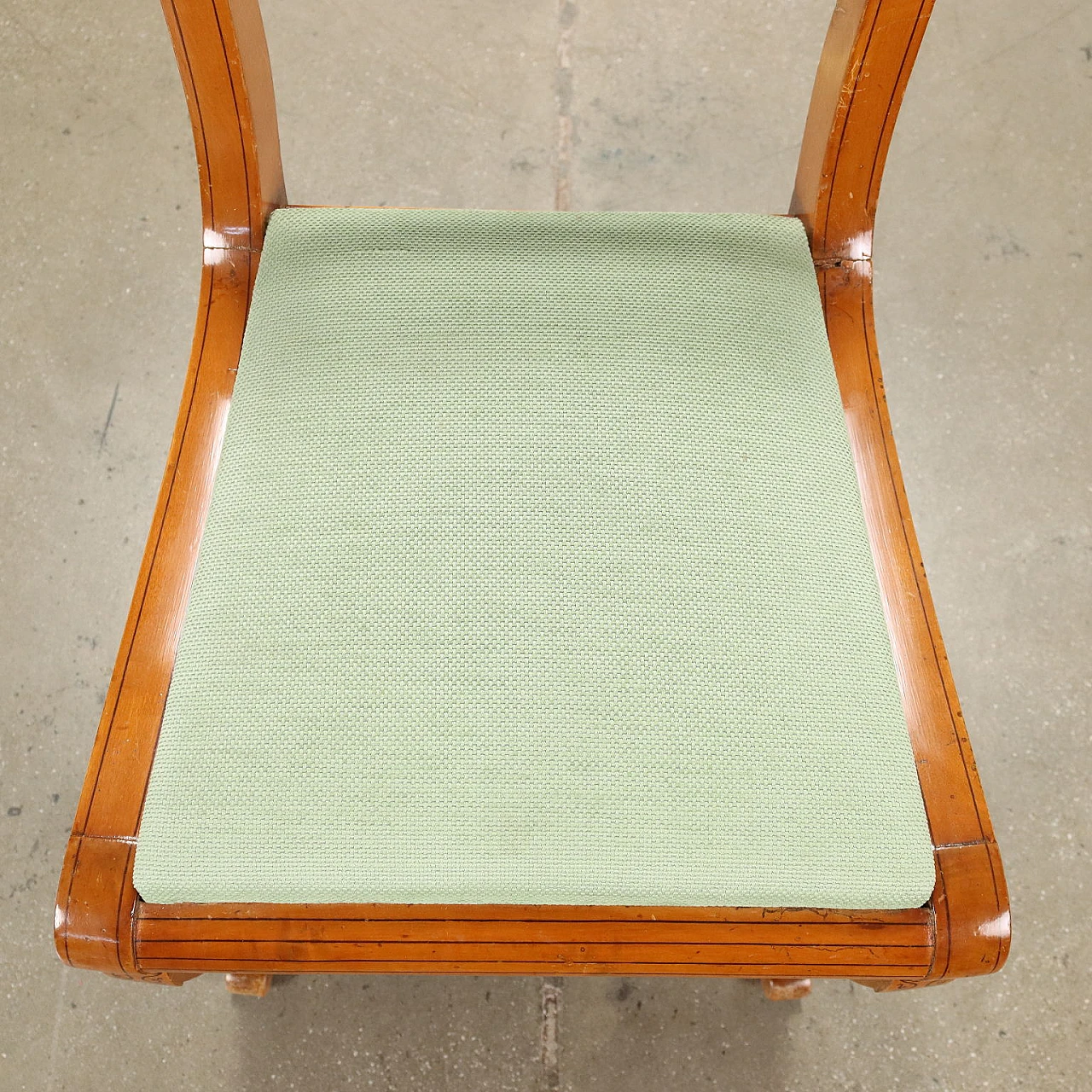 4 Sedie Carlo X in acero, '800 8