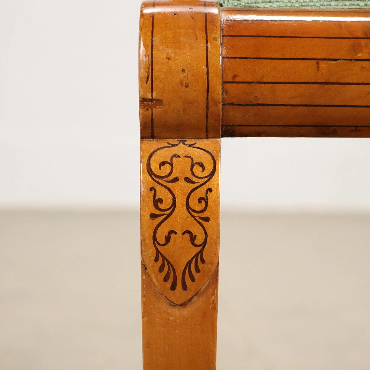 4 Sedie Carlo X in acero, '800 9