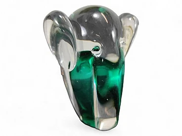 Elefante in vetro di Murano sommerso di G. Ghisetti, anni '70