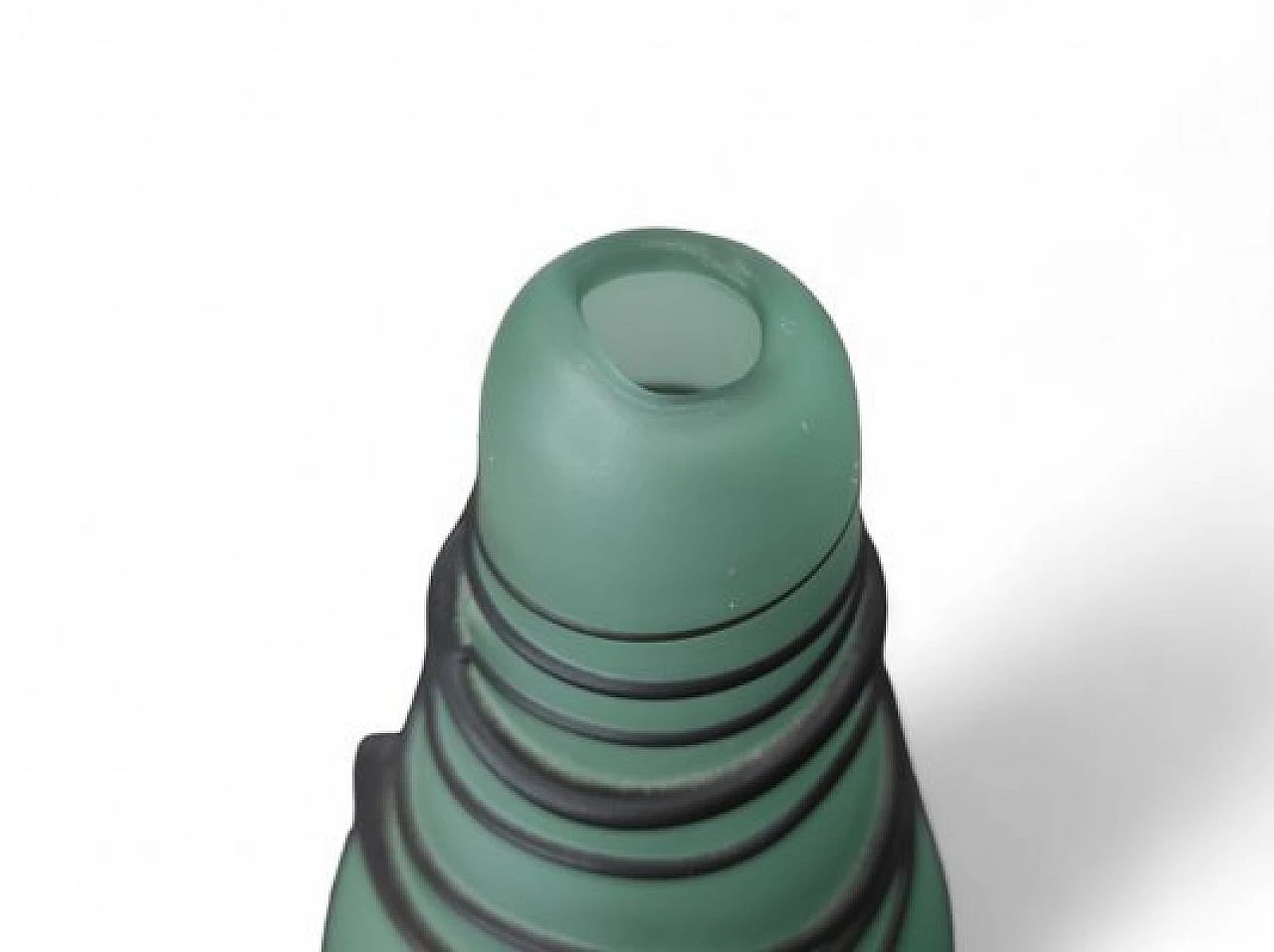 Flower vase in green Murano glass by Sent, 1980s 5