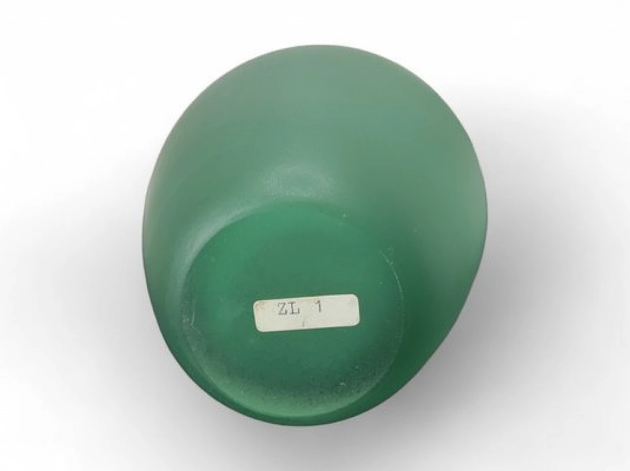 Flower vase in green Murano glass by Sent, 1980s 7