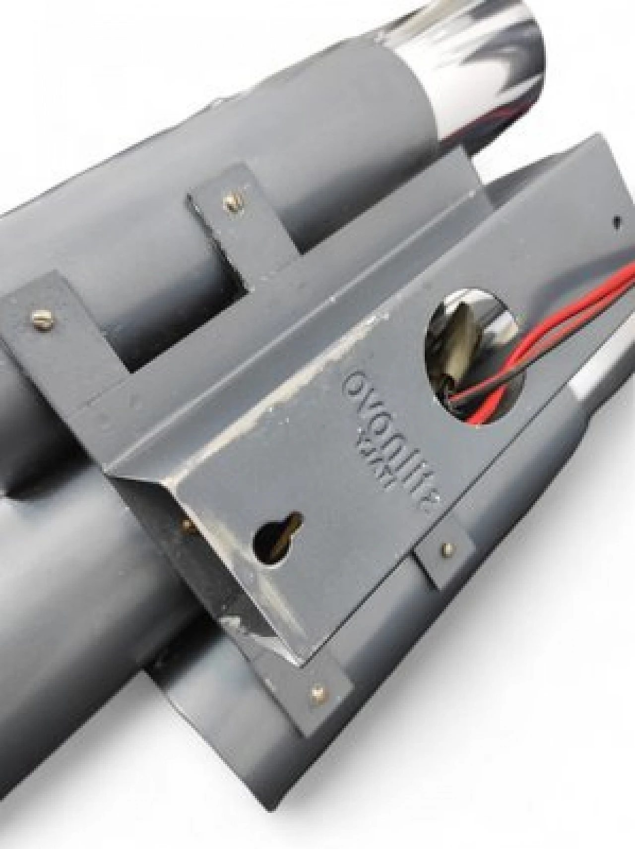 4 Appliques in metallo cromato e laccato di Stilnovo, anni '60 2