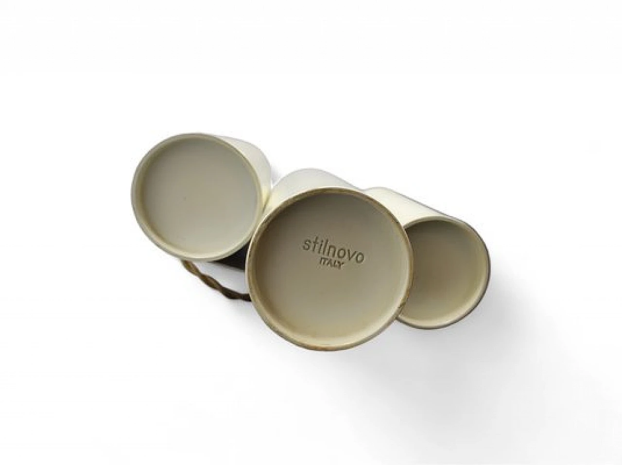 4 Appliques in metallo cromato e laccato di Stilnovo, anni '60 11