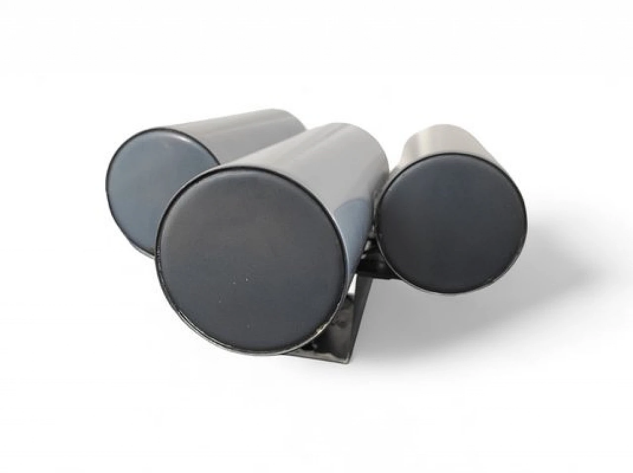 4 Appliques in metallo cromato e laccato di Stilnovo, anni '60 12