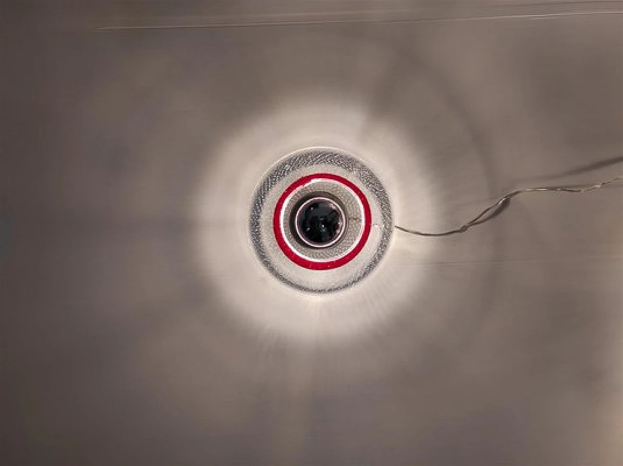 5 Appliques in vetro di Murano trasparente e rosso di Leucos, anni '70 15