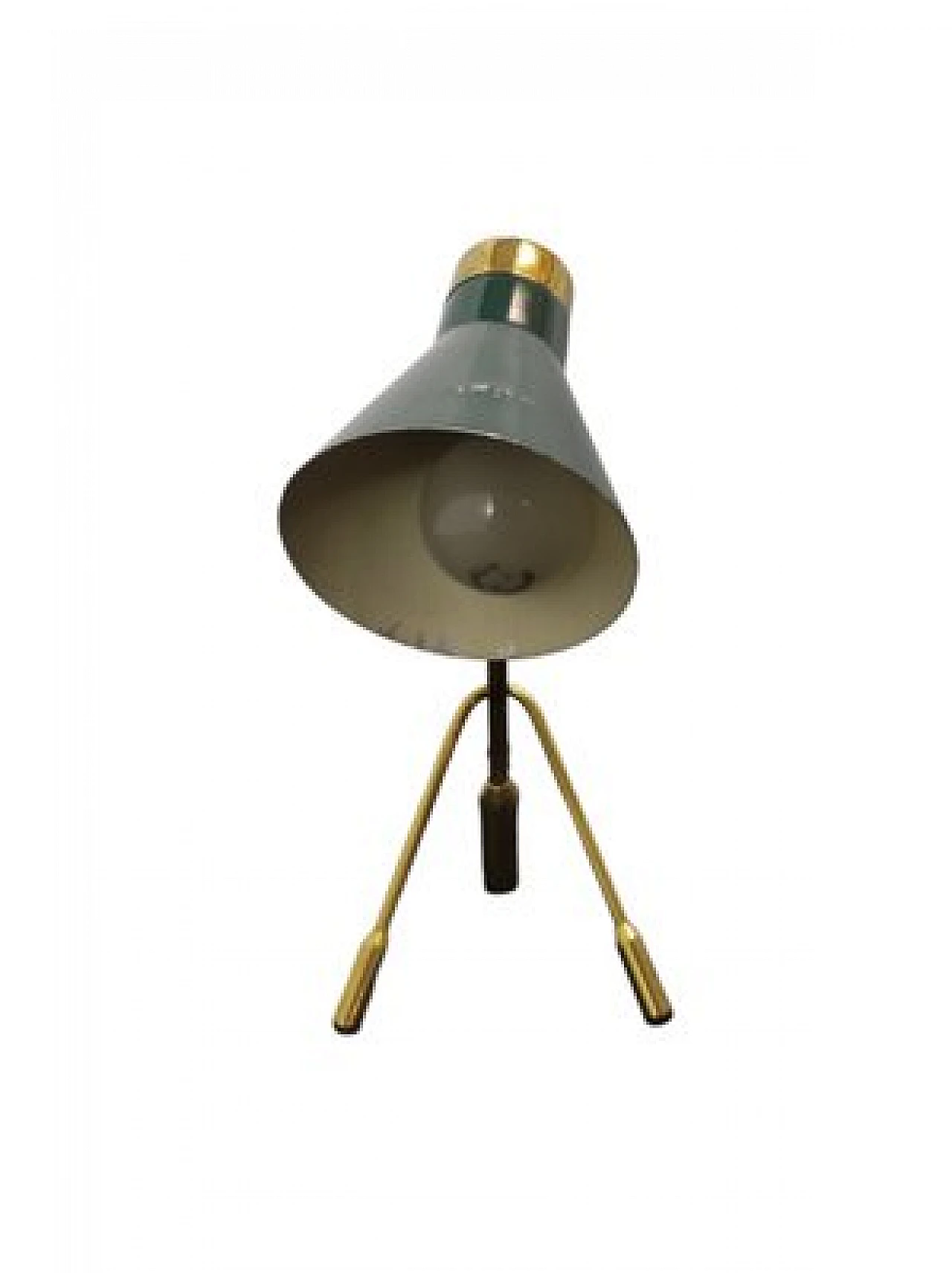 Ochetta table lamp in brass & aluminum by Giuseppe Ostuni, 1950s 2