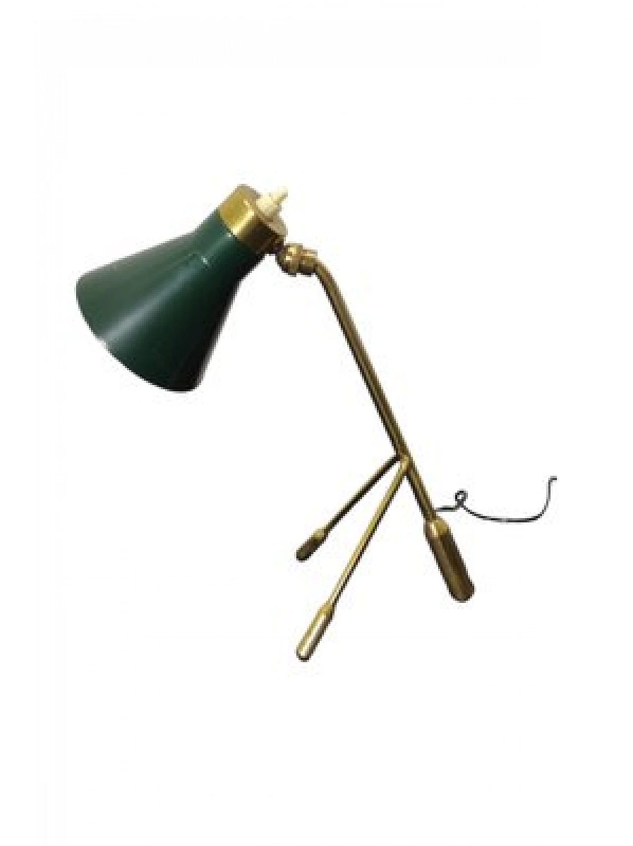 Ochetta table lamp in brass & aluminum by Giuseppe Ostuni, 1950s 4