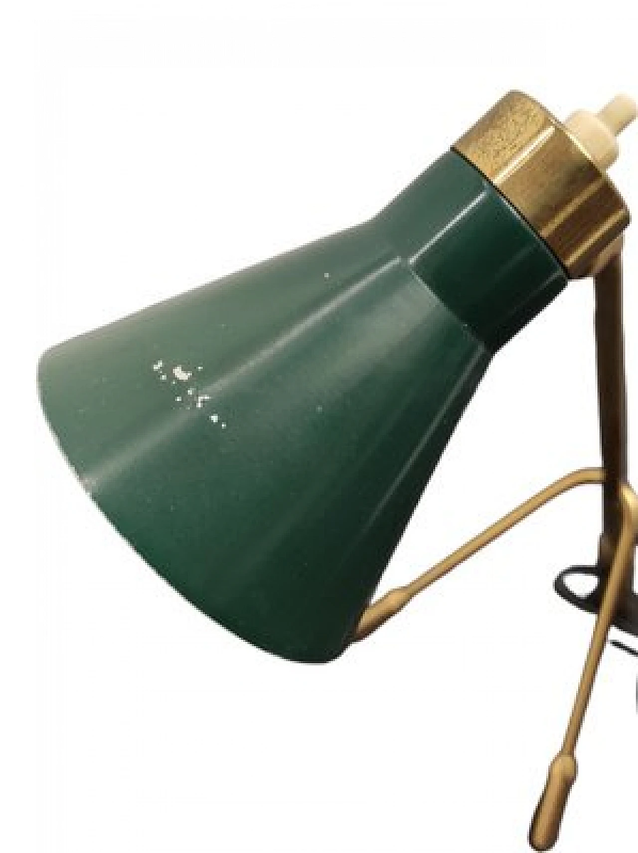 Ochetta table lamp in brass & aluminum by Giuseppe Ostuni, 1950s 7