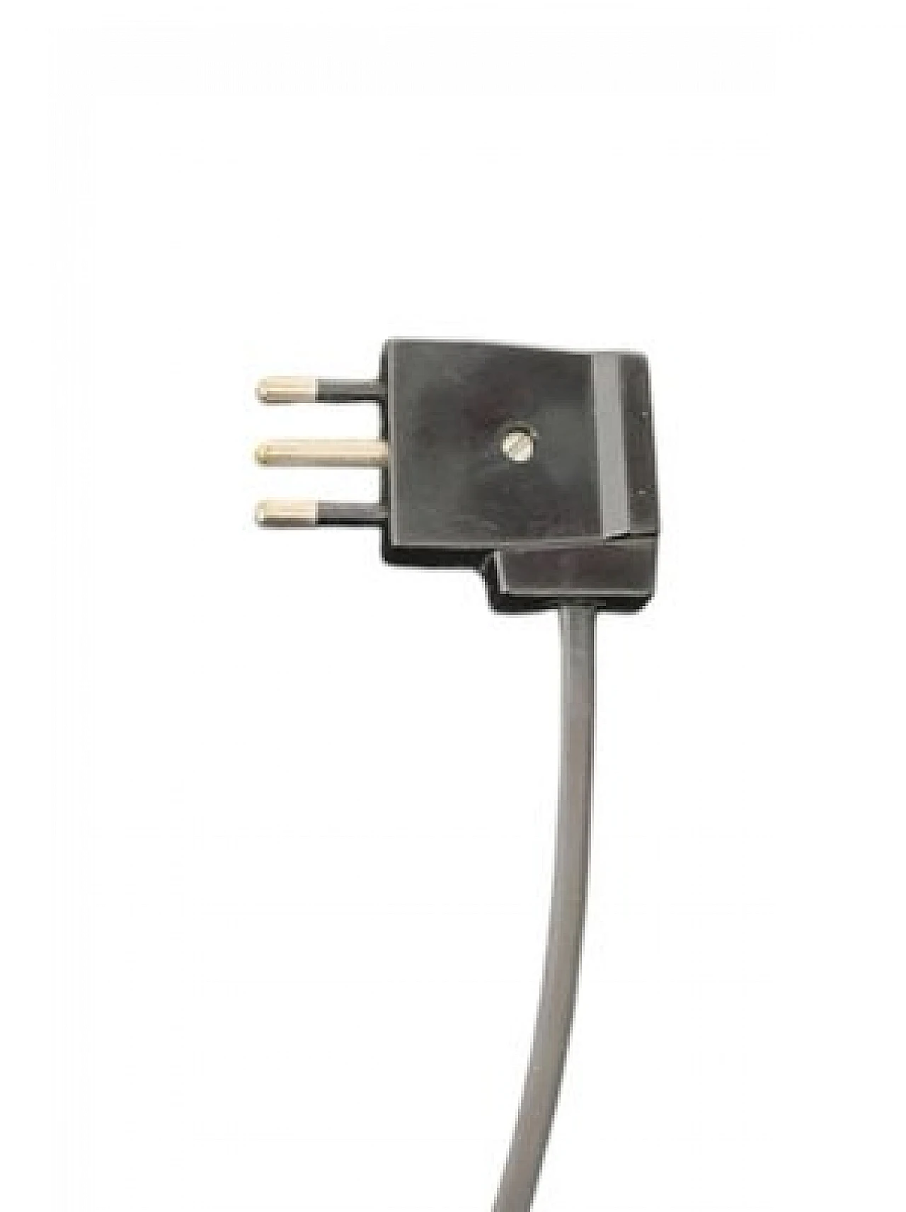 Lampada da tavolo in plastica nera e gialla, anni '80 7