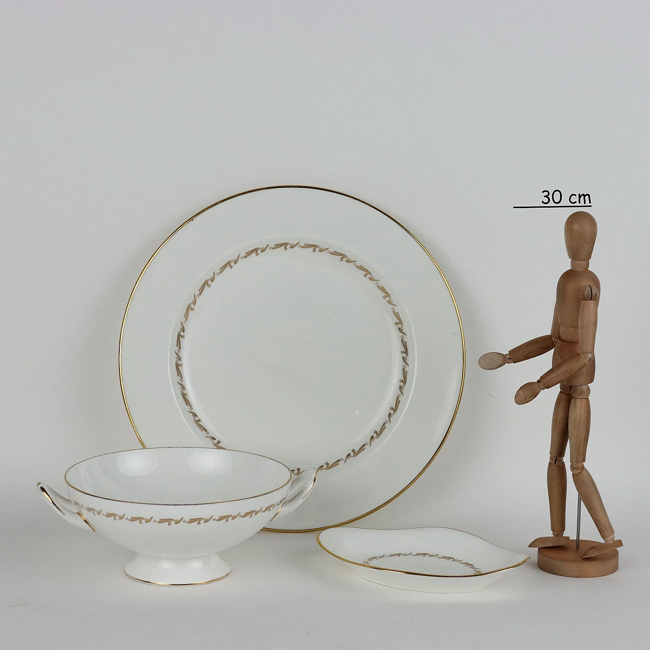 Dicksons Targa In Porcellana Per 50° Anniversario Di Matrimonio - Oro, 12,5x12,5cm Con Cavalletto, Regalo Sentimentale