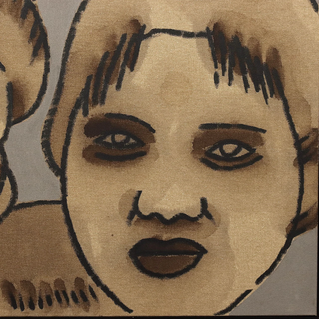 Concetto Pozzati, Album di famiglia, dipinto a olio e acrilico su tela, 2001 6