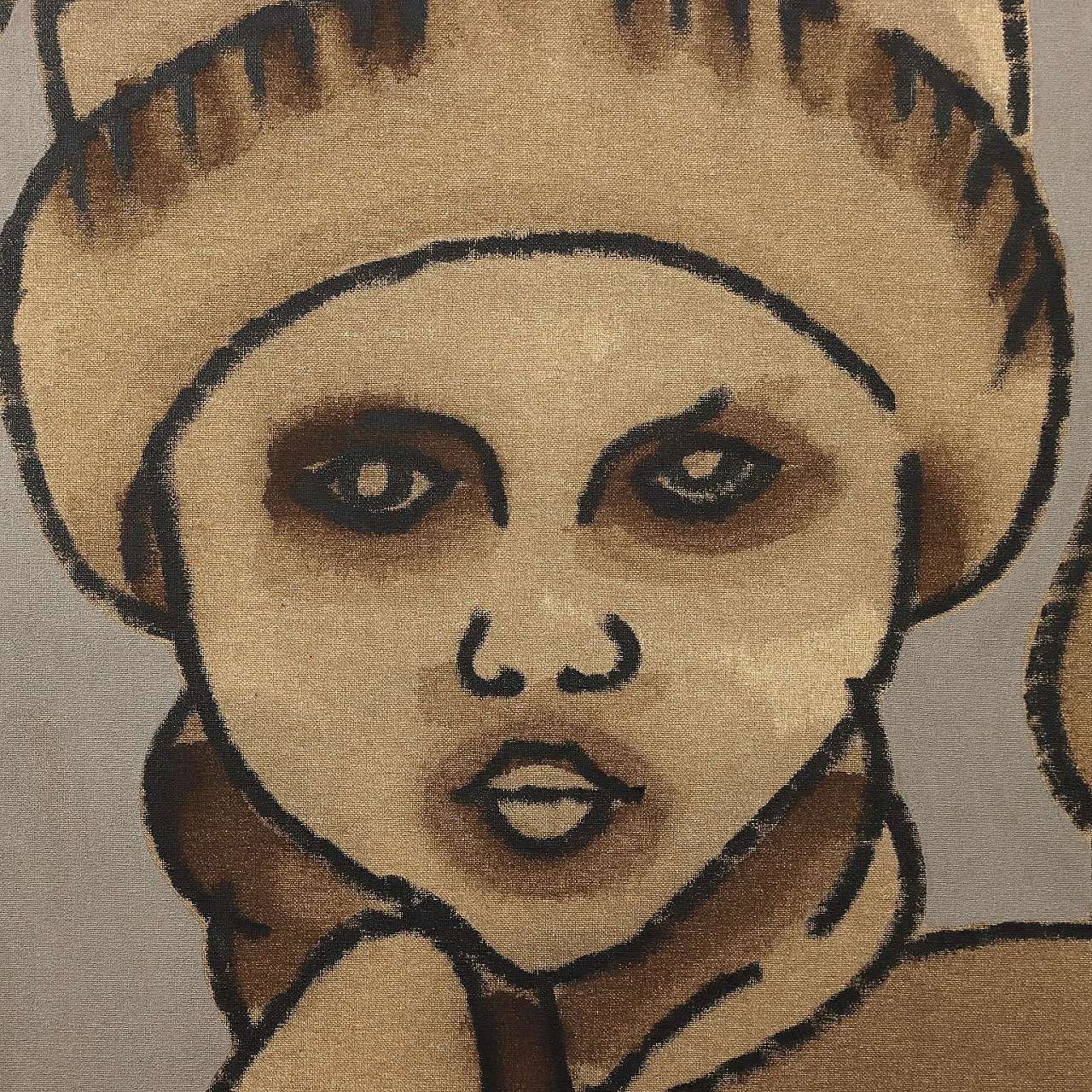 Concetto Pozzati, Album di famiglia, dipinto a olio e acrilico su tela, 2001 7