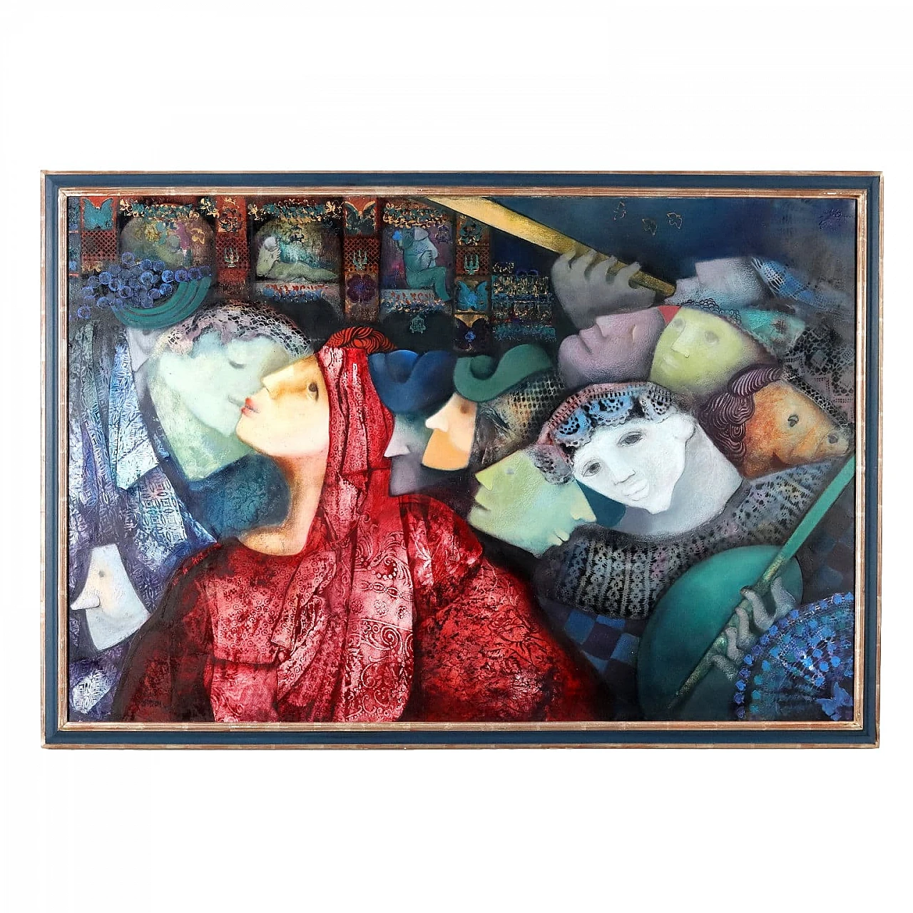 Giovanna Madoi, Carnevale veneziano, oil on canvas, 1991 1