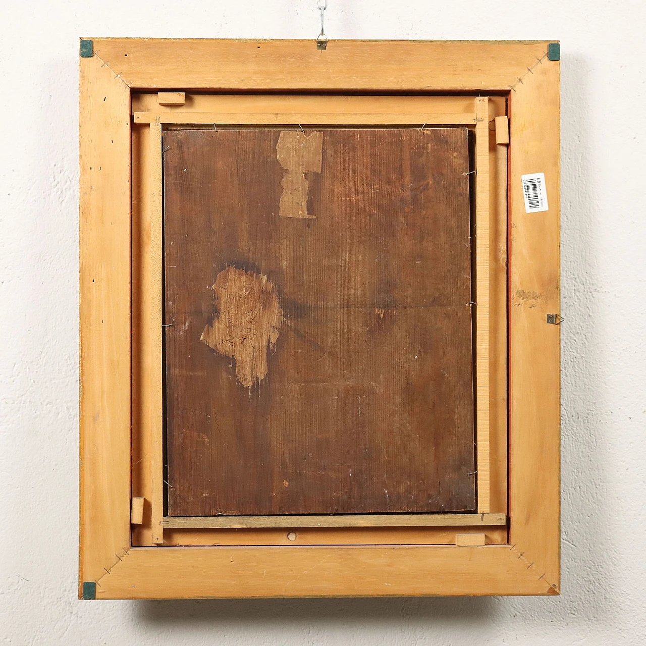 Maurizio Goracci, figura femminile a cavallo, dipinto a olio su tavola 10