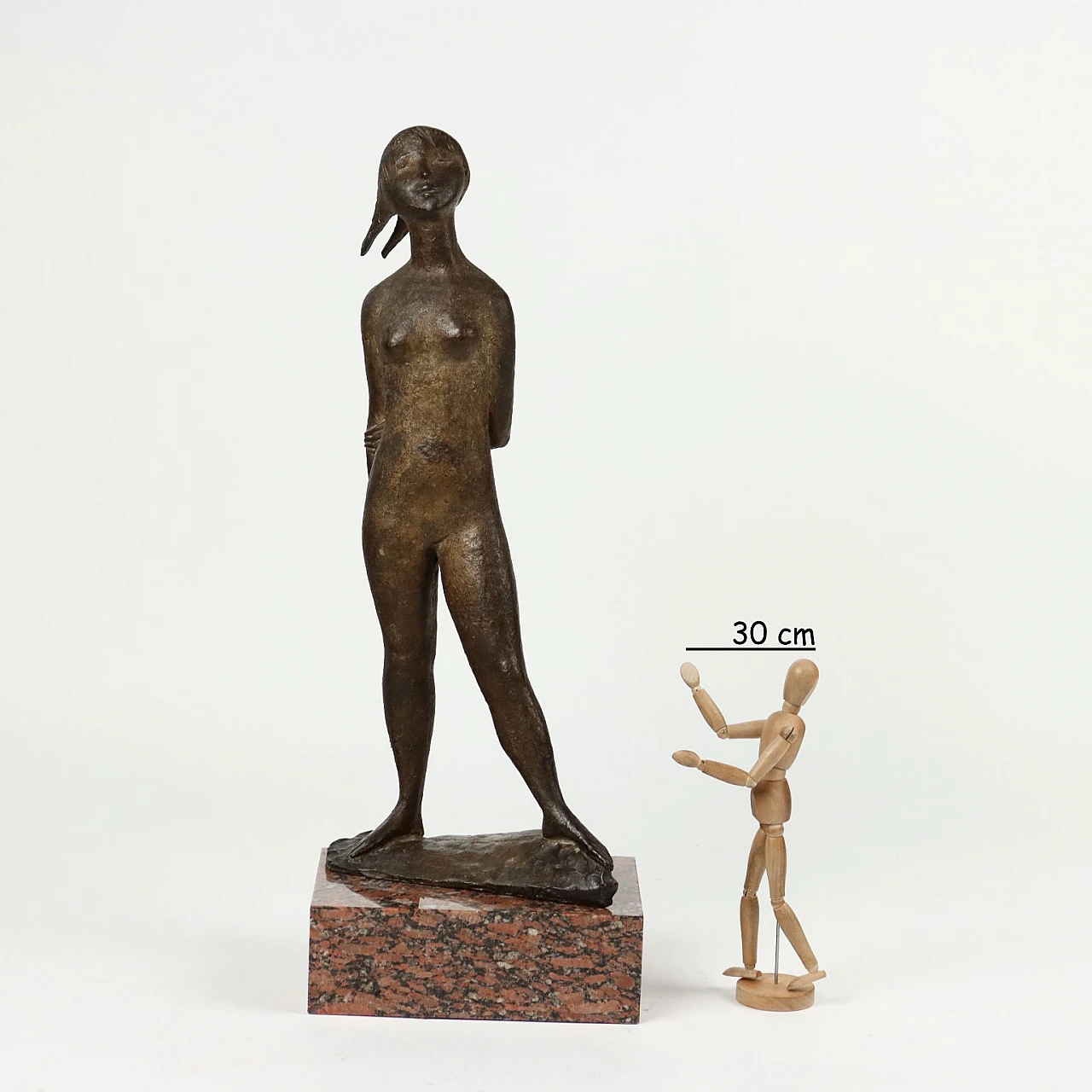Paganini, Female nude, bronze sculpture, 1960s 2