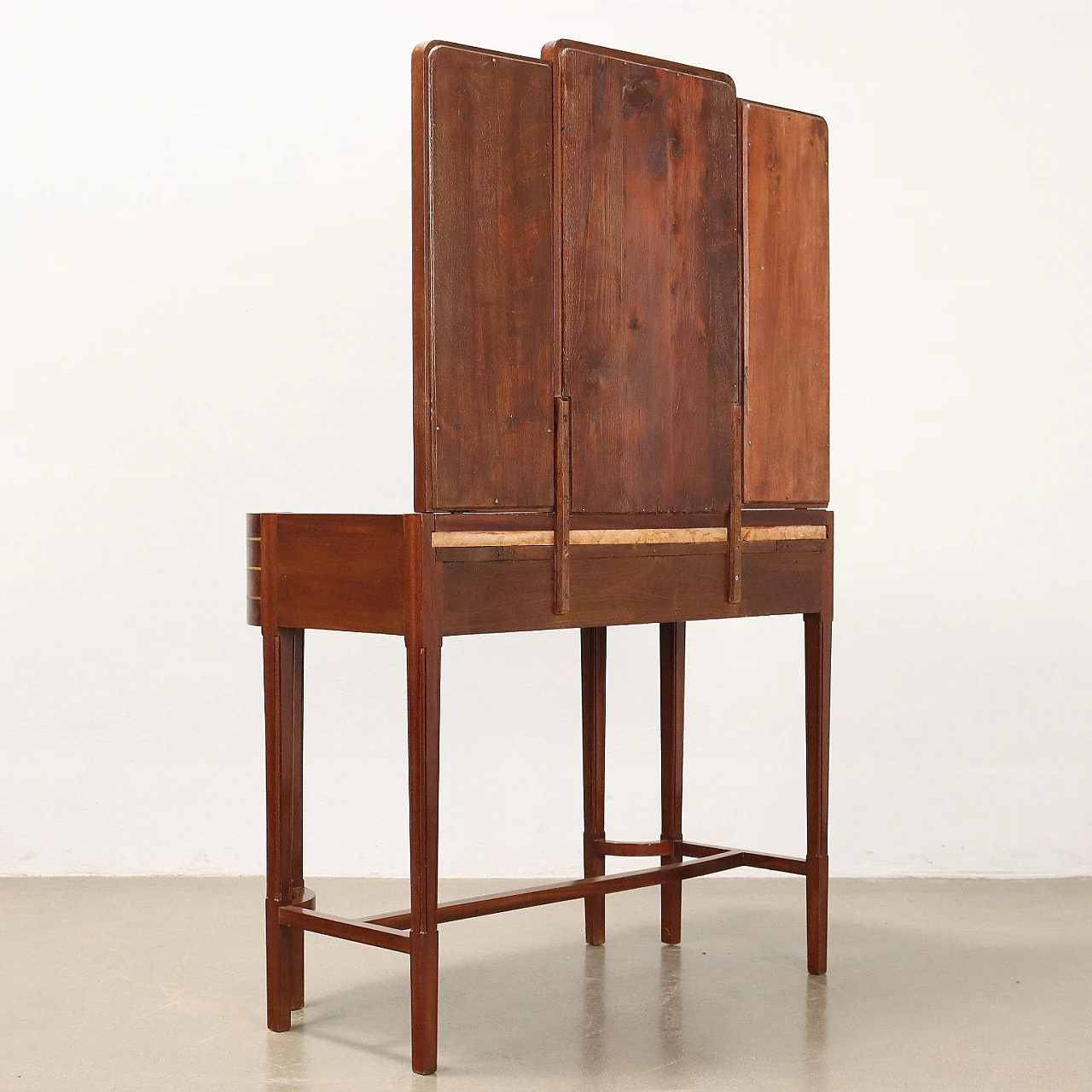 Petineuse Liberty in mogano con piano in marmo, inizio '900 9