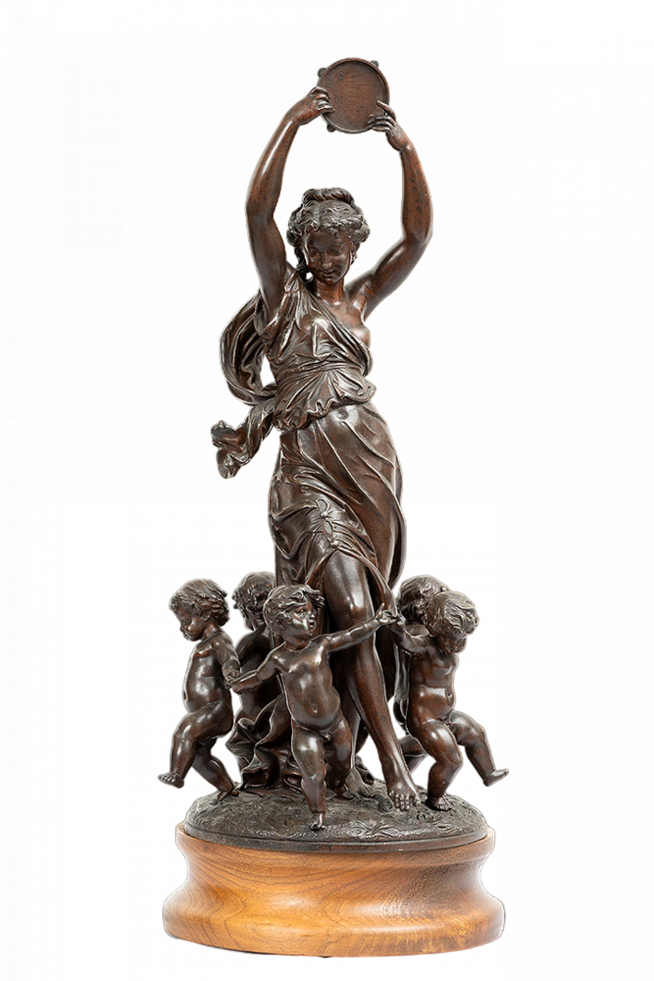 Antimony sculpture Napoleon III depicting dancing, mid-19th century 8