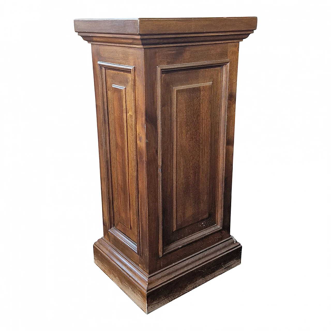 Walnut statue stand column, 1930s 2