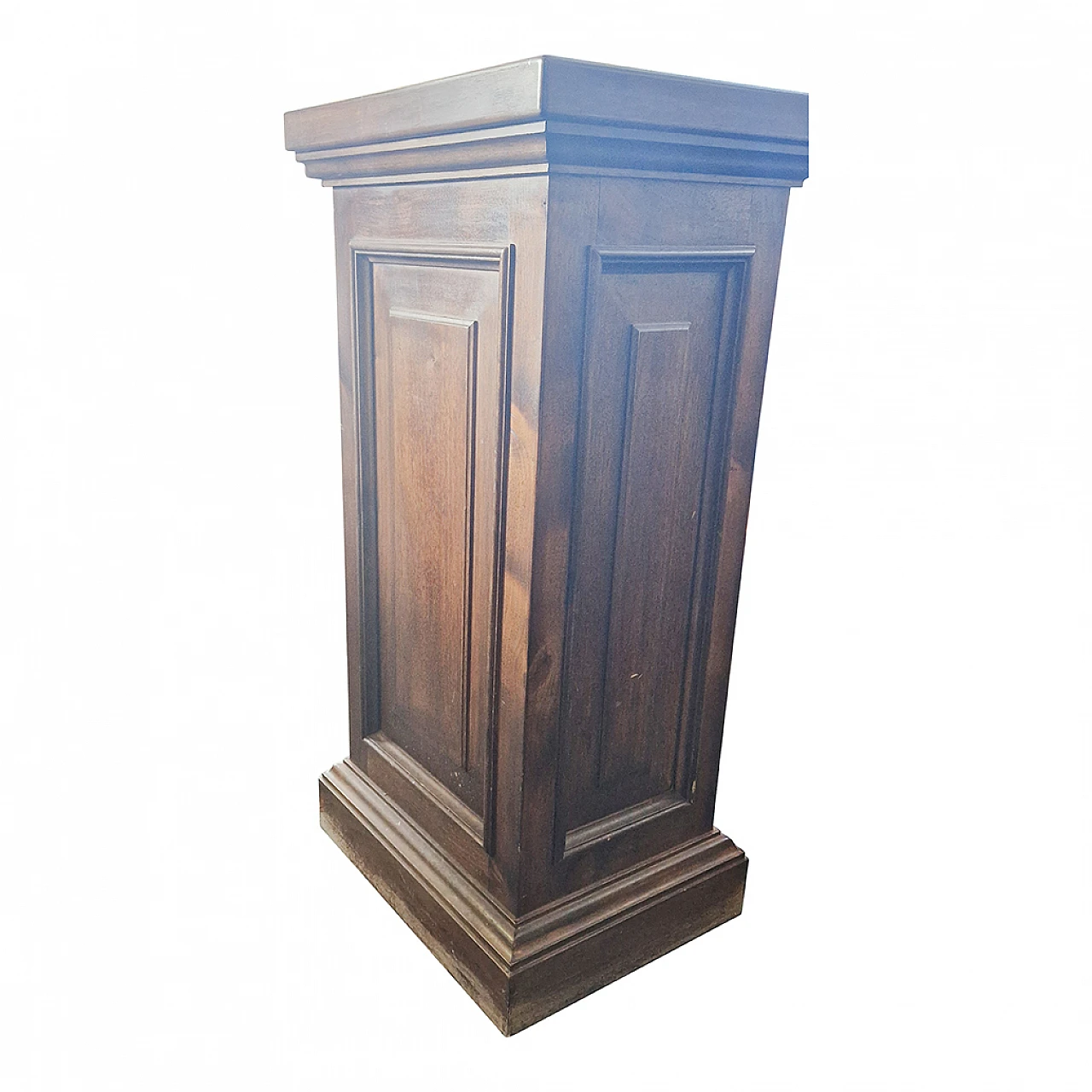 Walnut statue stand column, 1930s 3