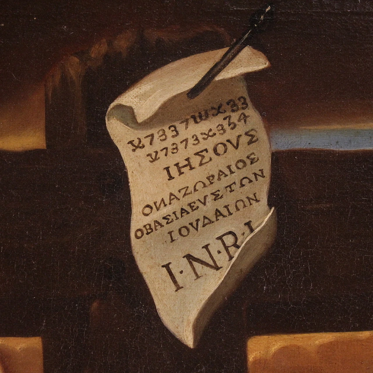 Bottega di Van Dyck, Crocifissione, dipinto a olio su tela, '600 6