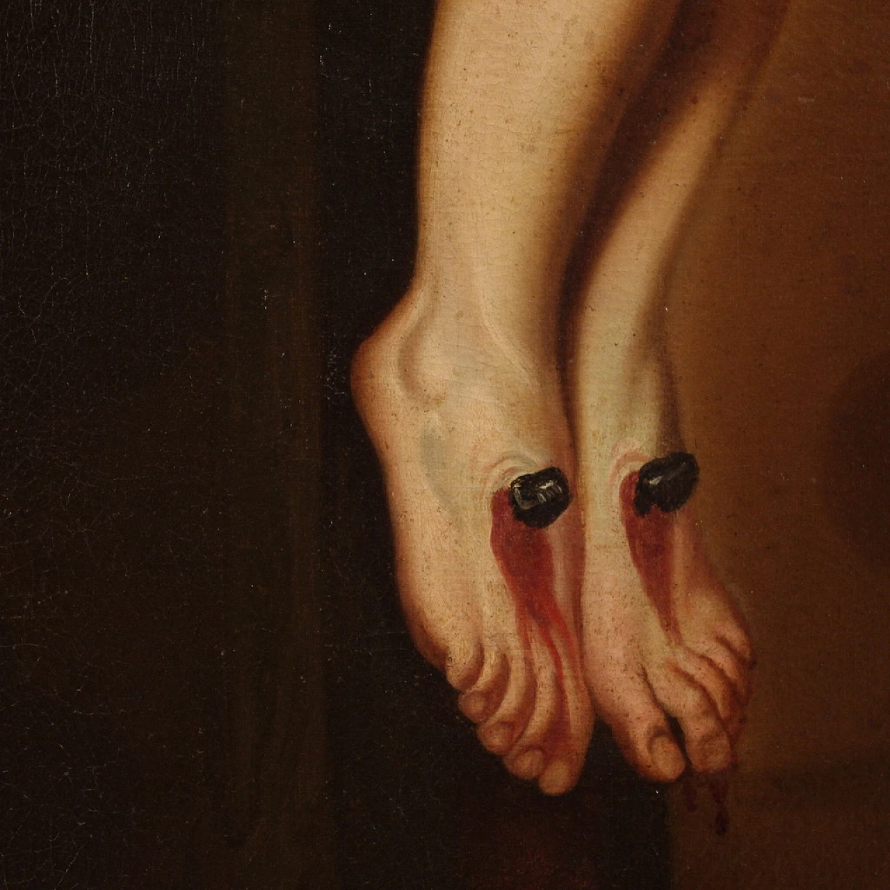 Bottega di Van Dyck, Crocifissione, dipinto a olio su tela, '600 11