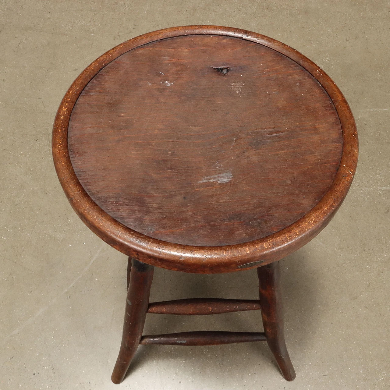 Coppia di Sgabelli in legno della Ditta Alfredo Cavestri Milano 7