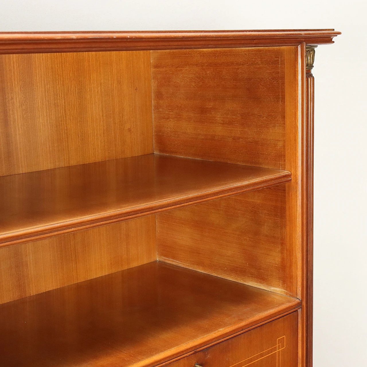Wood sideboard with flap writing desk, 1950s 6