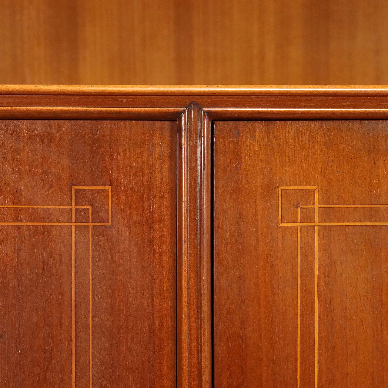 Wood sideboard with flap writing desk, 1950s 10