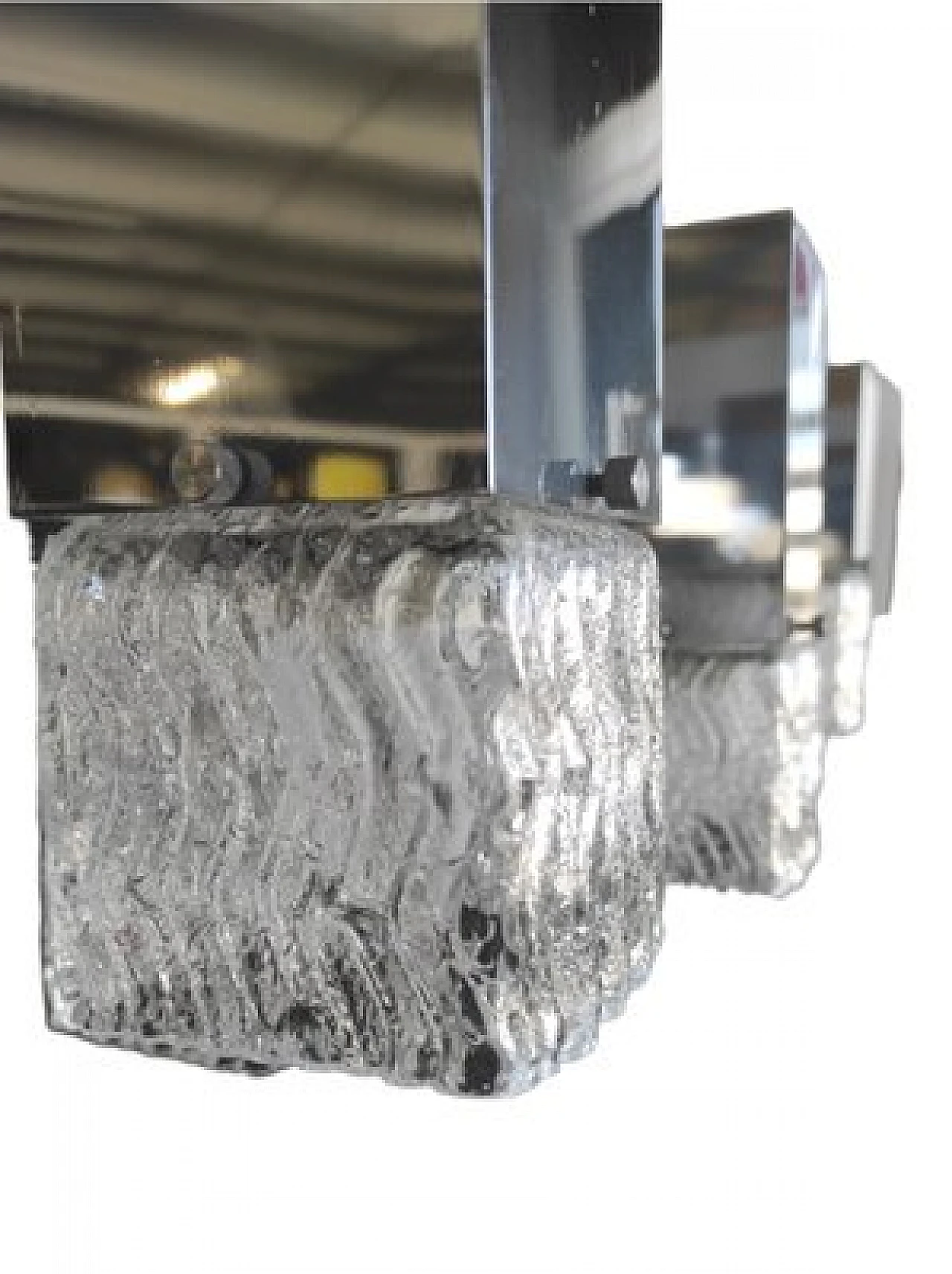 Cubic chandelier in acrylic glass attributed to G. Sciolari, 1970s 7