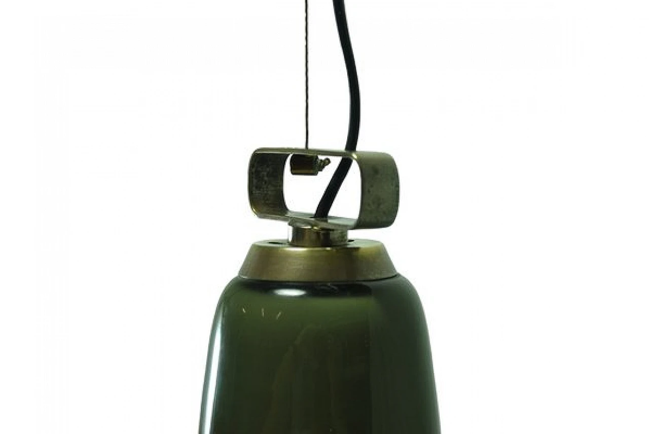 Ceiling lamp in grey opaline glass, 1960s 7