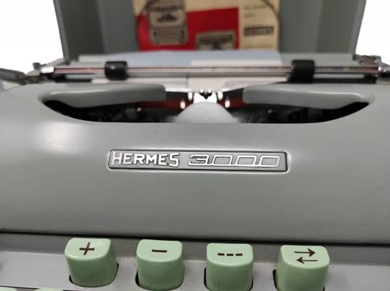 Vintage Hermes 3000 Portable Typewriter In Carry Case - I Like Mikes - Foto 12