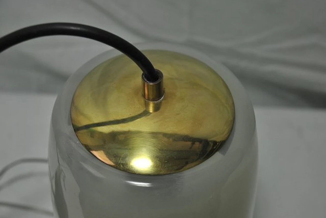 Disney ceiling lamp in glass and brass by Doria Leuchten, 1950s 6