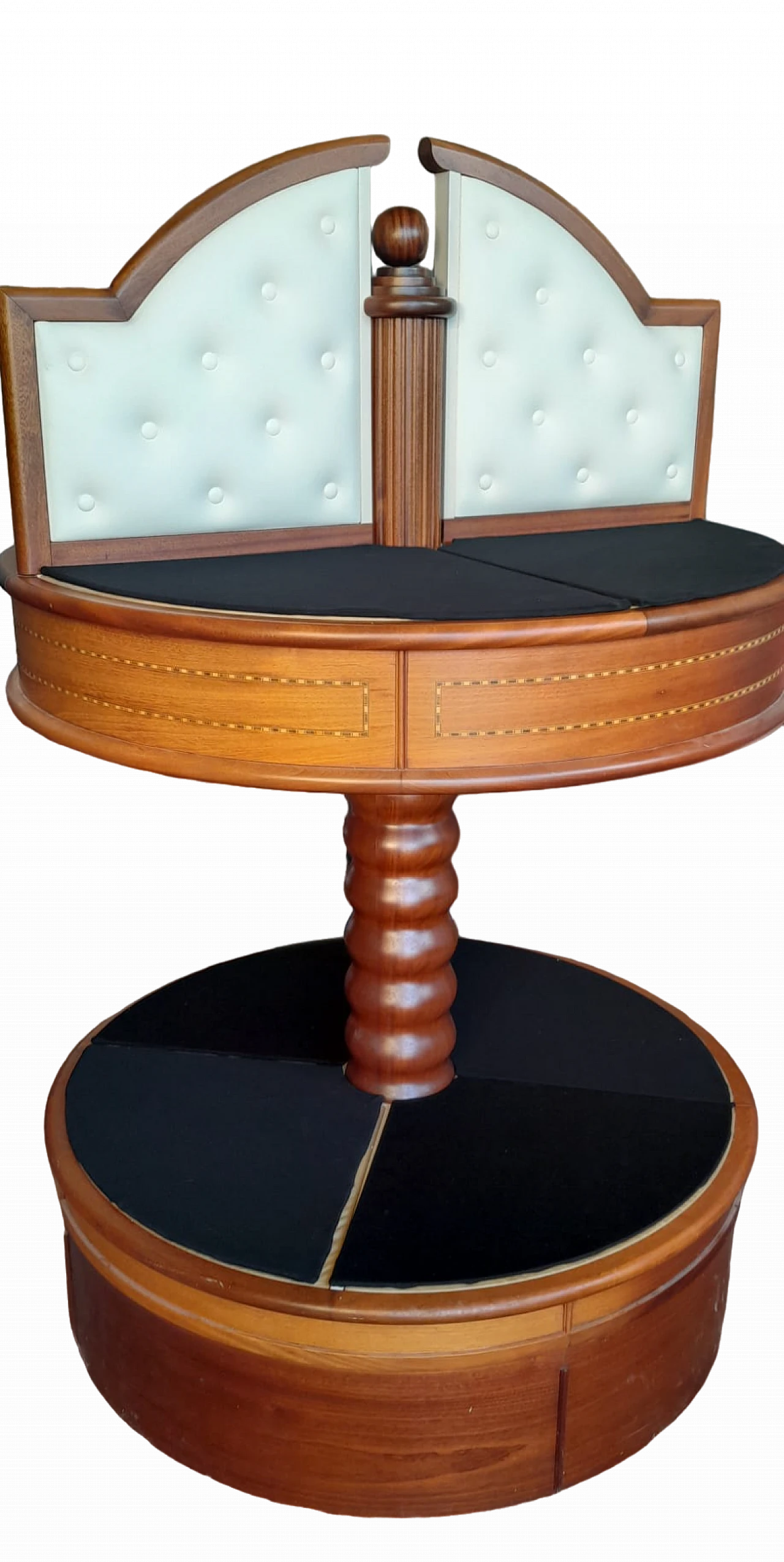 Louis XVI mahogany swivel side table, second half of the 19th century 7