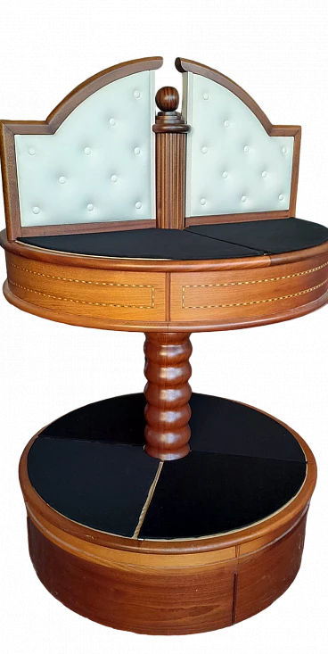 Louis XVI mahogany swivel side table, second half of the 19th century