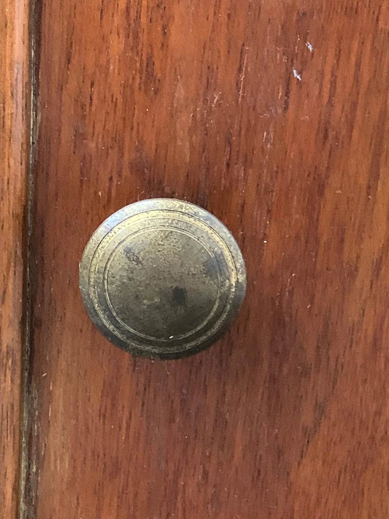 Comodino Art Déco in legno di faggio con un'anta, anni '40 9