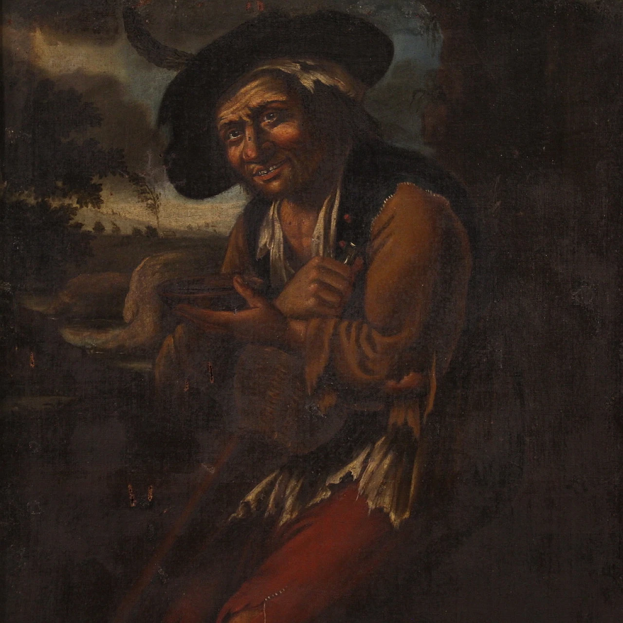 Portrait of Pitocco, oil on canvas, 18th century 2