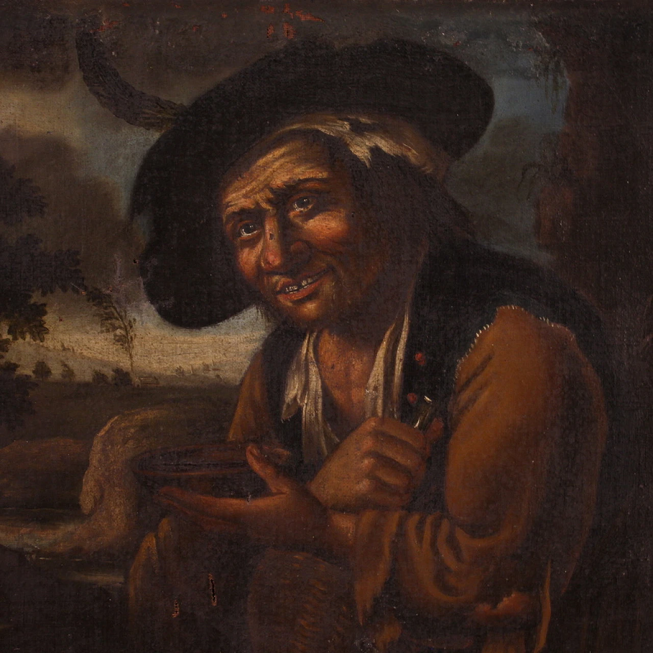 Portrait of Pitocco, oil on canvas, 18th century 5