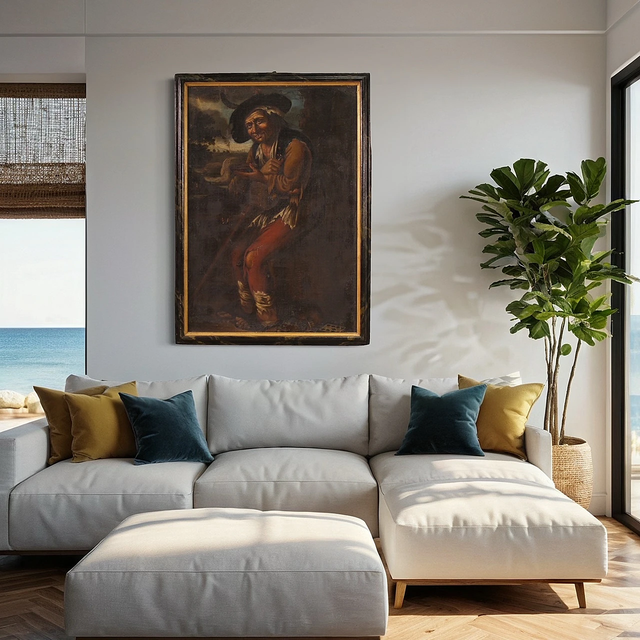 Portrait of Pitocco, oil on canvas, 18th century 7