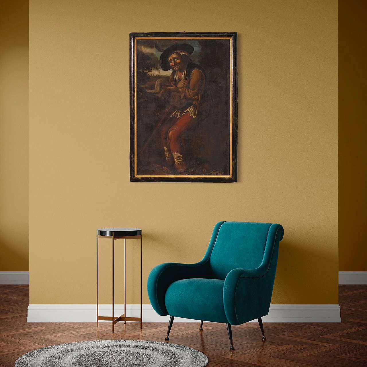 Portrait of Pitocco, oil on canvas, 18th century 14