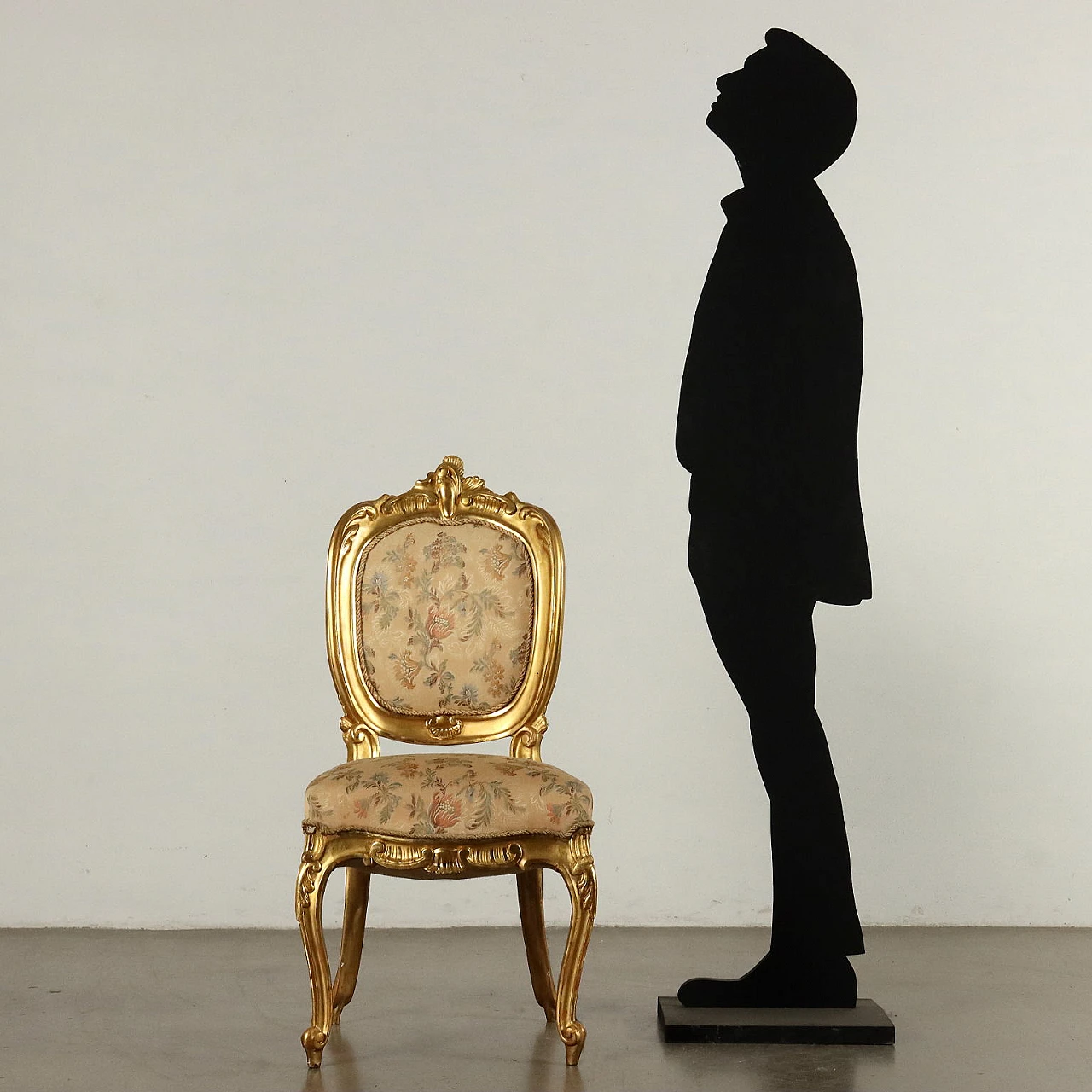 4 Neo-Baroque gilded wooden chairs, late 19th century 2