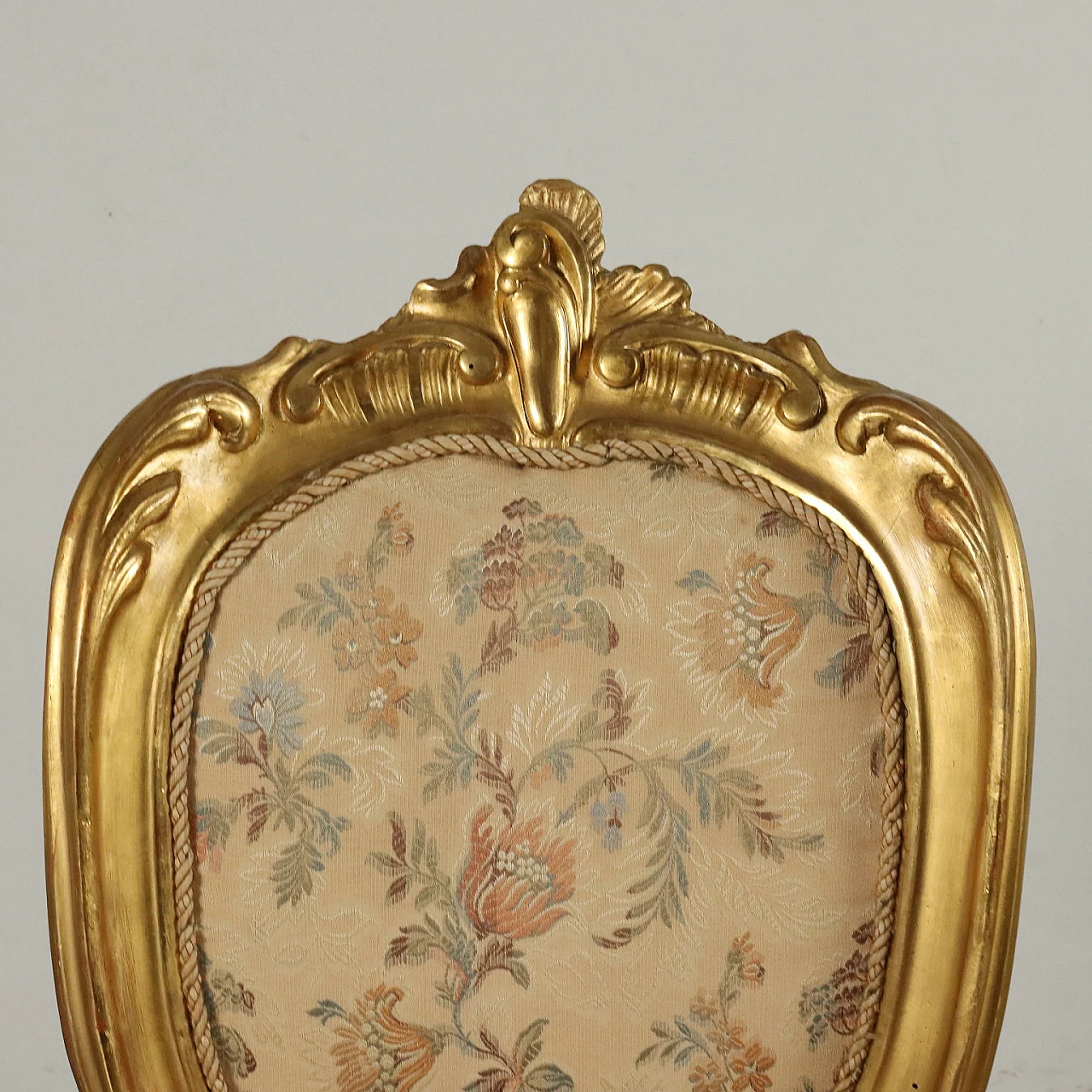 4 Neo-Baroque gilded wooden chairs, late 19th century 4