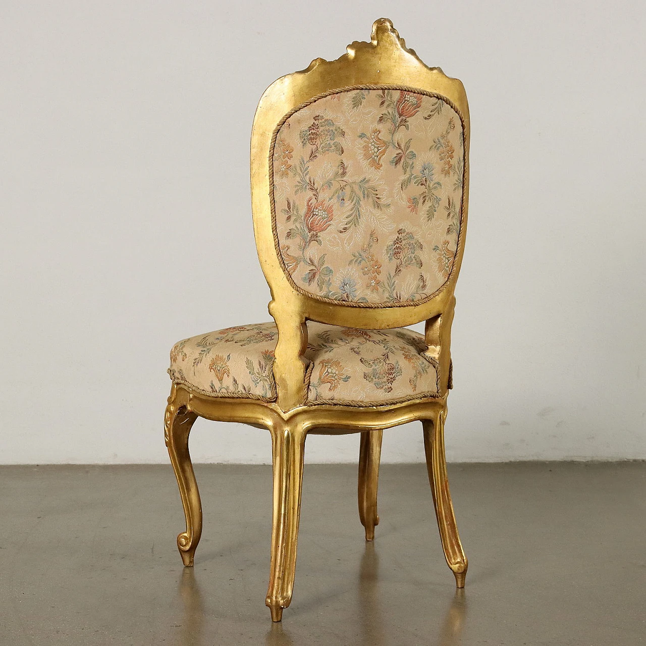 4 Neo-Baroque gilded wooden chairs, late 19th century 9