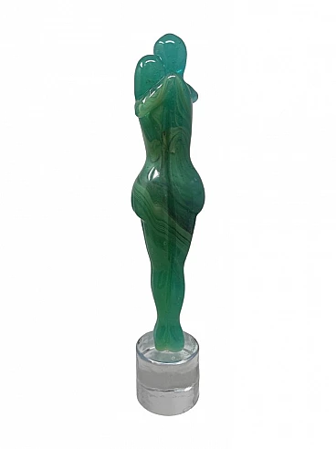 Pino Signoretto, Amanti, scultura in vetro di Murano, 1998
