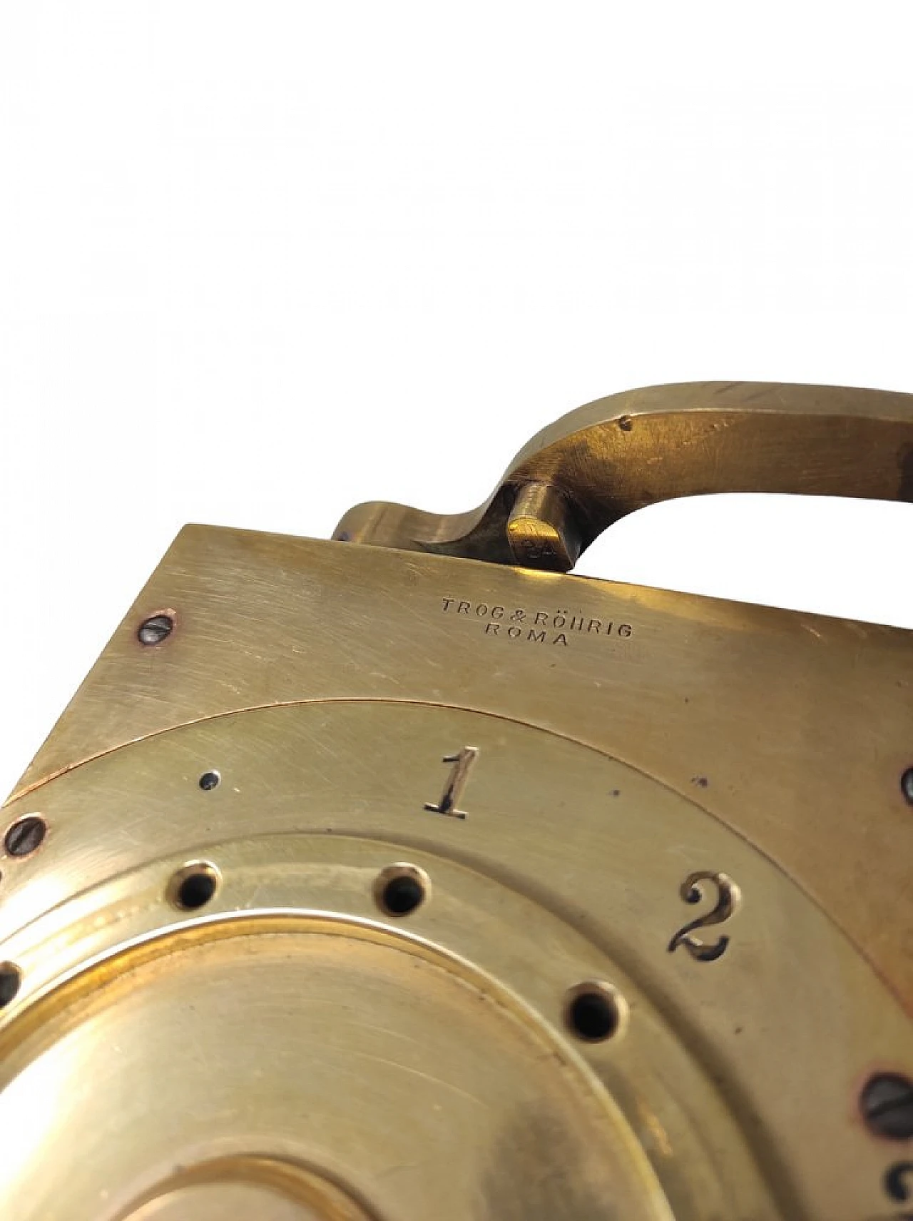 Stampa assegni in legno ed ottone di Trog & Rohrig, 1891 2