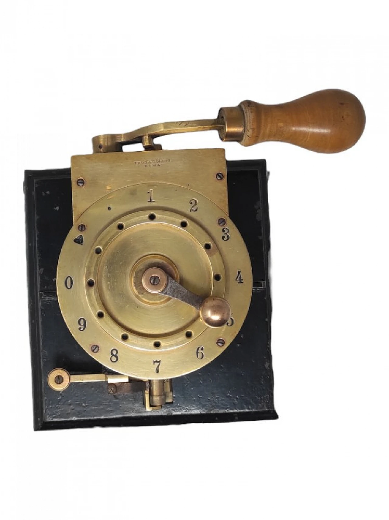 Stampa assegni in legno ed ottone di Trog & Rohrig, 1891 8