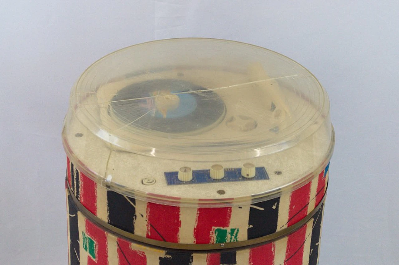 Giradischi multicolor in legno, plastica e metallo di Framez, anni '60 3