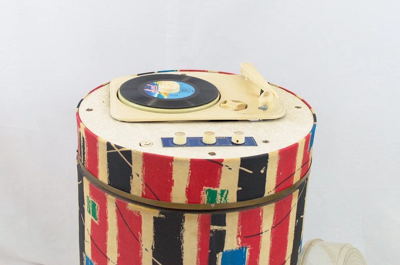 Giradischi multicolor in legno, plastica e metallo di Framez, anni '60 4
