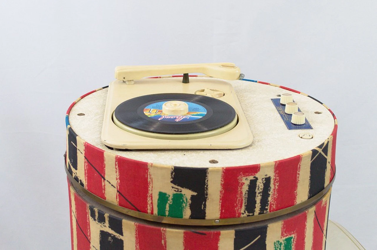 Giradischi multicolor in legno, plastica e metallo di Framez, anni '60 7