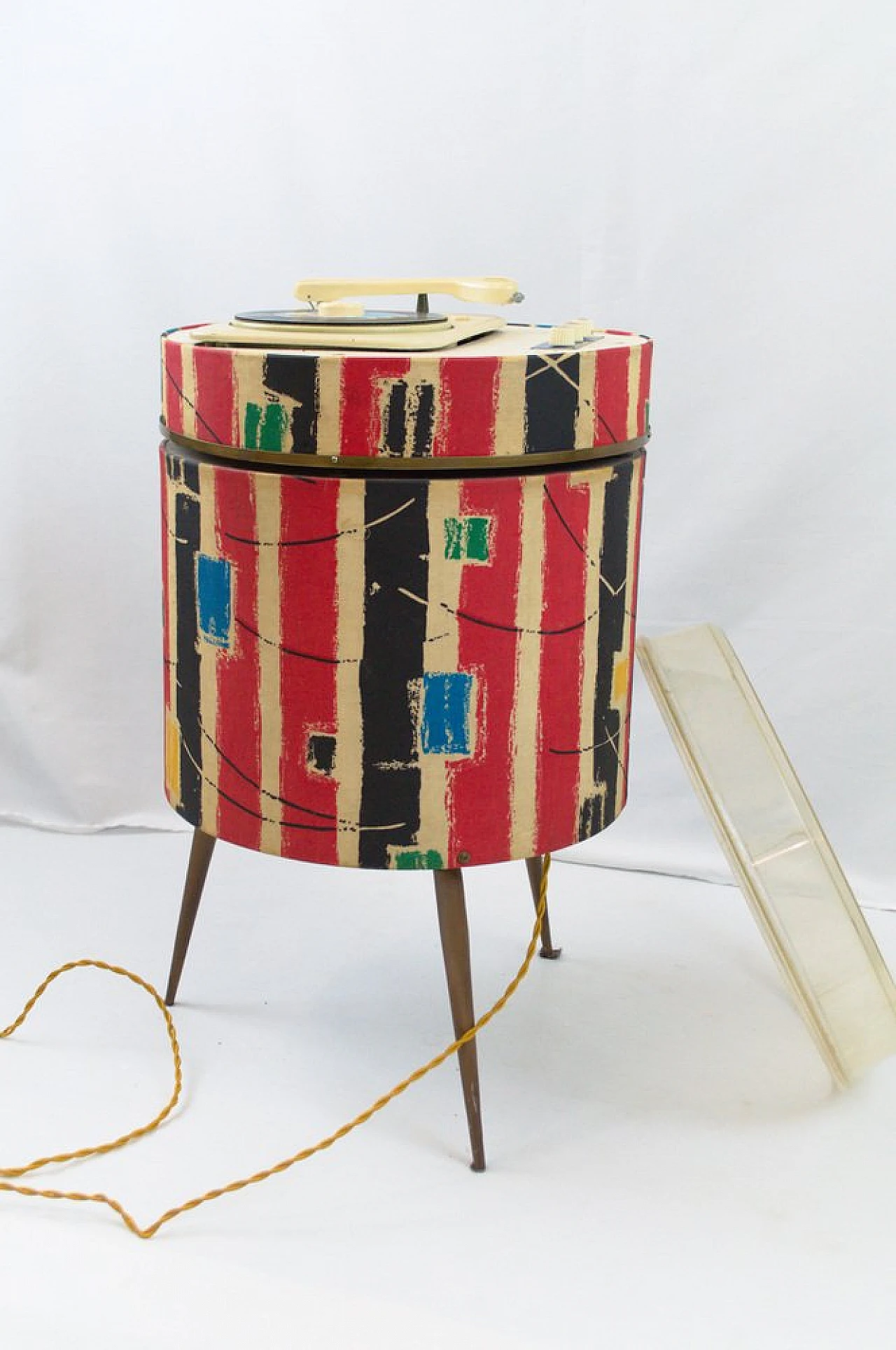 Giradischi multicolor in legno, plastica e metallo di Framez, anni '60 9